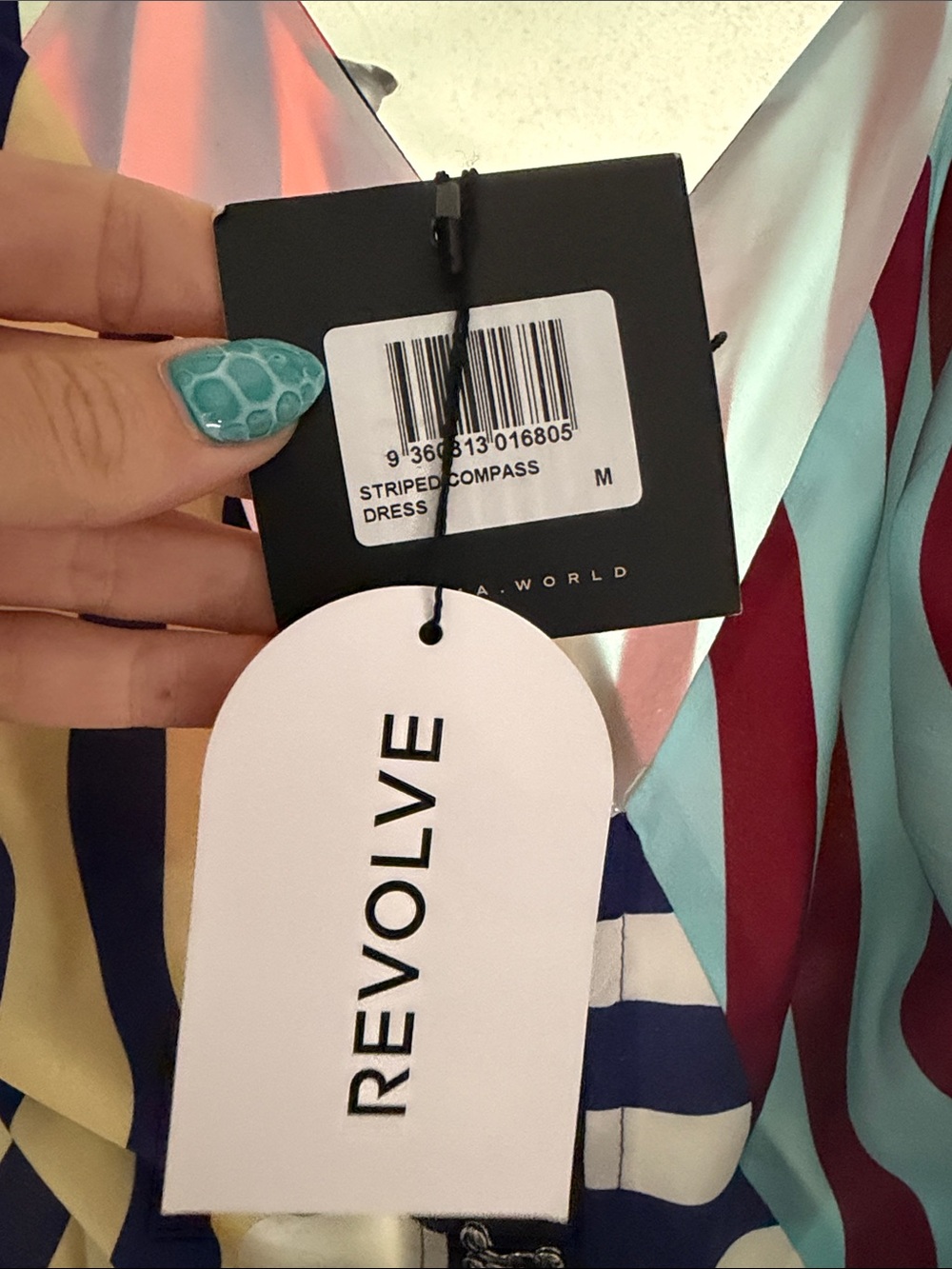 NWT Muma World Multi-Stripe Slip Maxi Dress - Picture 5 of 6